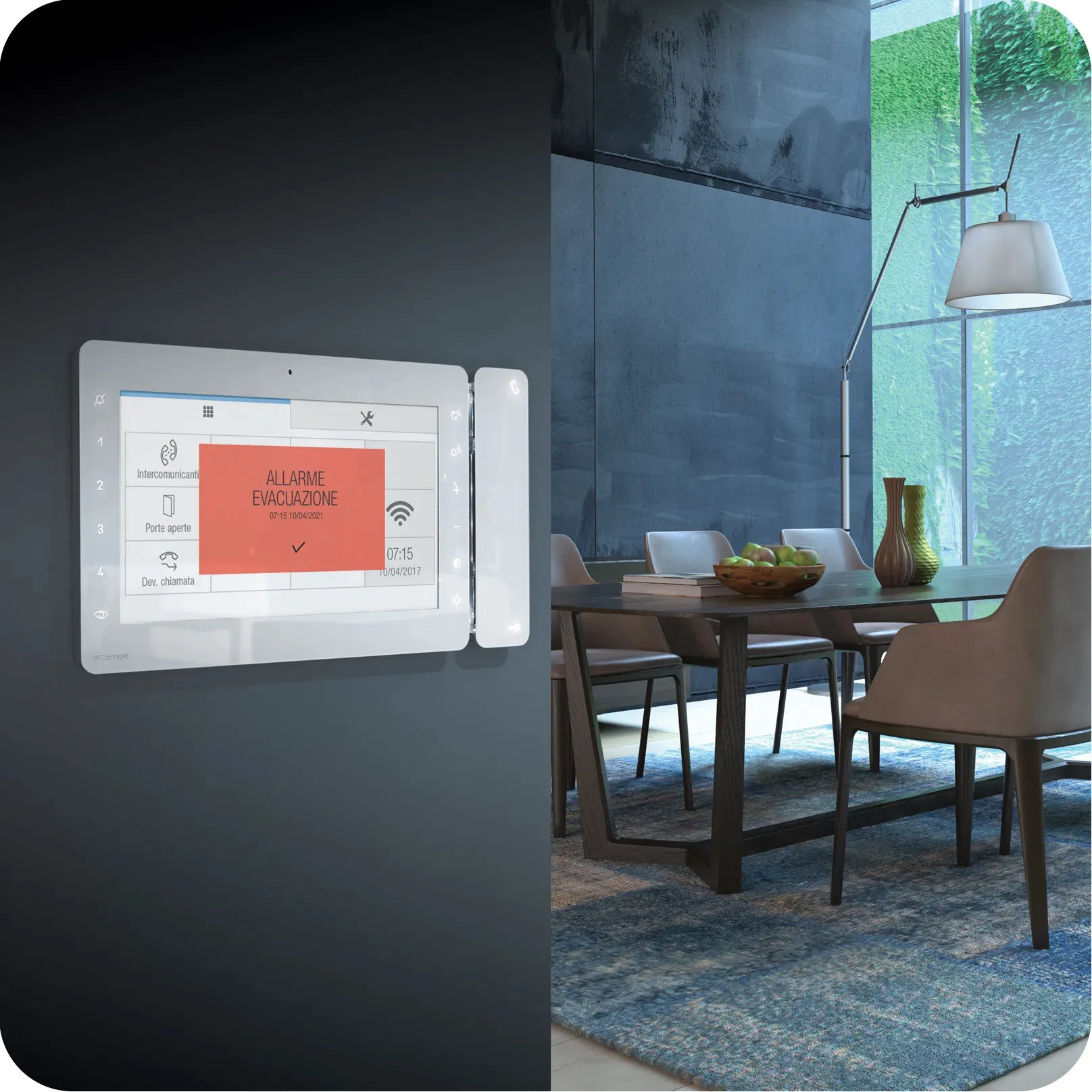 integratie met brandbeveiligingssystemen van comelit ip video-deurintercom